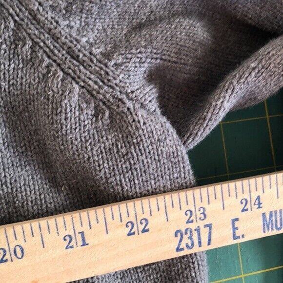 Chaps Grey Cotton Sweater Knit Crewneck Pullover Men’s XLT long sleeves - Picture 6 of 7